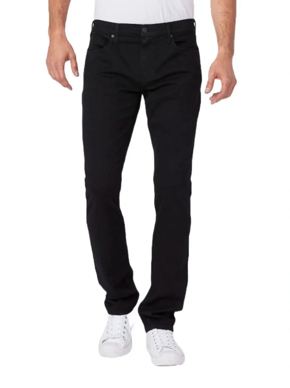 PAIGE Transcend Federal Slim Straight Jean Black Shadow Men Size 32 x 30 Stretch